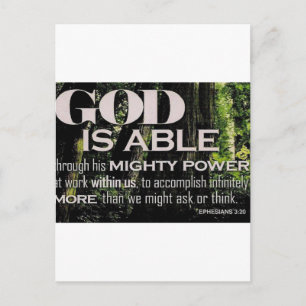 Ephesianer 3:20 postkarte