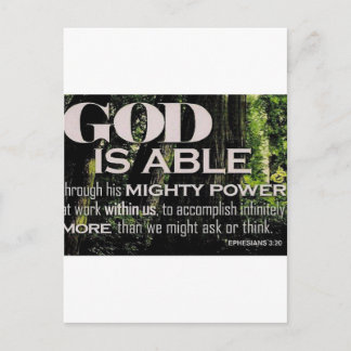 Ephesianer 3:20 postkarte