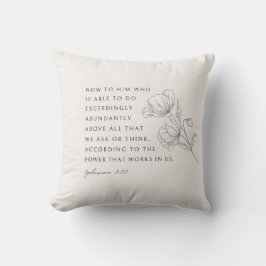 Ephesianer 3:20 überaus abudent kissen