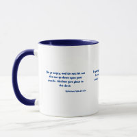Ephesianer 4:26-27 Bibelverse Zwei-Tonen-Tasse
