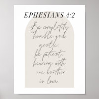 Ephesianer. 4:2 Minimaler Boho Beige Arch