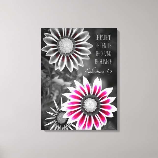 Ephesianer 4:2 überzogene Canvas Leinwanddruck (Vorderseite)