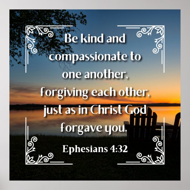 Ephesianer 4:32 Poster (Vorne)