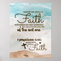 Ephesianer 6:16 nehmen den Schild der Glaubensbibe
