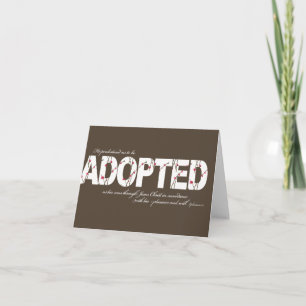 Ephesians 1:5 Adoption Card Ankündigung