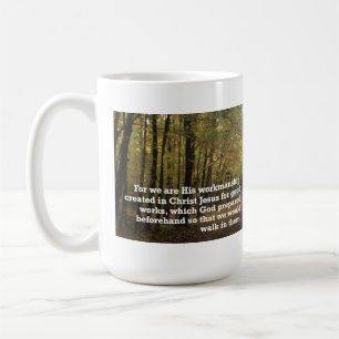 Ephesians 2:10 Inspirational Bible Verse Kaffeetasse