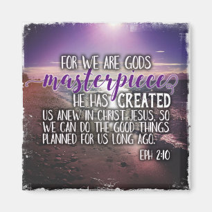 Ephesians 2:10 Instgram Foto-Magnet Magnet