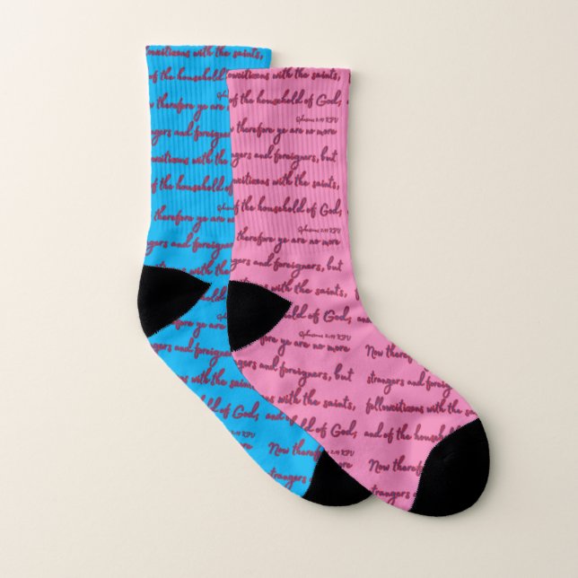 Ephesians 2:19 Bibel Verse II Duo Allround-Over-Pr Socken (Paar)