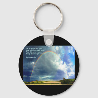 Ephesians 2:8 Regenbogen Schlüsselanhänger