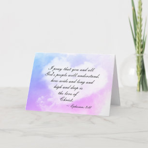 Ephesians 3:18 How wide and deep is love of Christ Karte