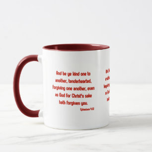 Ephesians 4:32 KJV Bibelverse Zweittonreihe Tasse