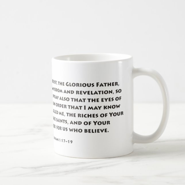 Ephesians Gebet Kaffeetasse (Rechts)