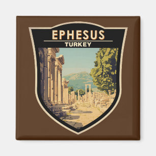 Ephesus Türkei Reise Kunst Vintage Magnet