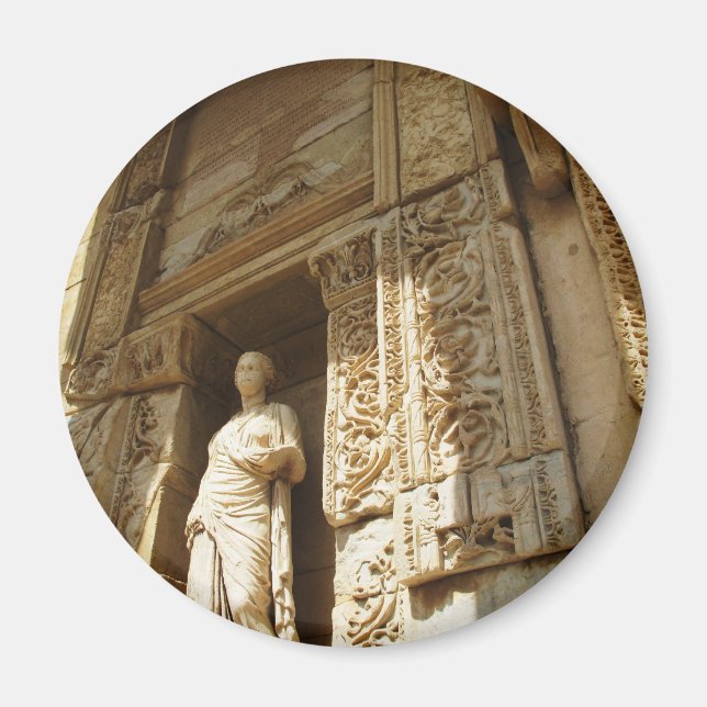 Ephesus Turkey - Celsius-Bibliothek in Ephesus Magnet (Vorne)