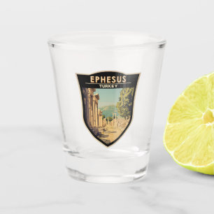 Ephesus Turkey Reisen Art Vintag Schnapsglas
