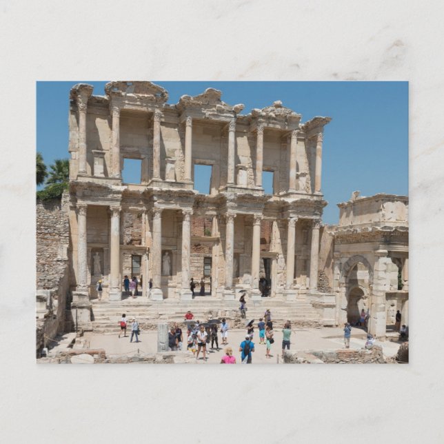 Ephesus Turkey Ruins Feiertagspostkarte (Vorderseite)