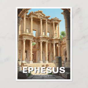 Ephesus Turkey Travel Postkarte