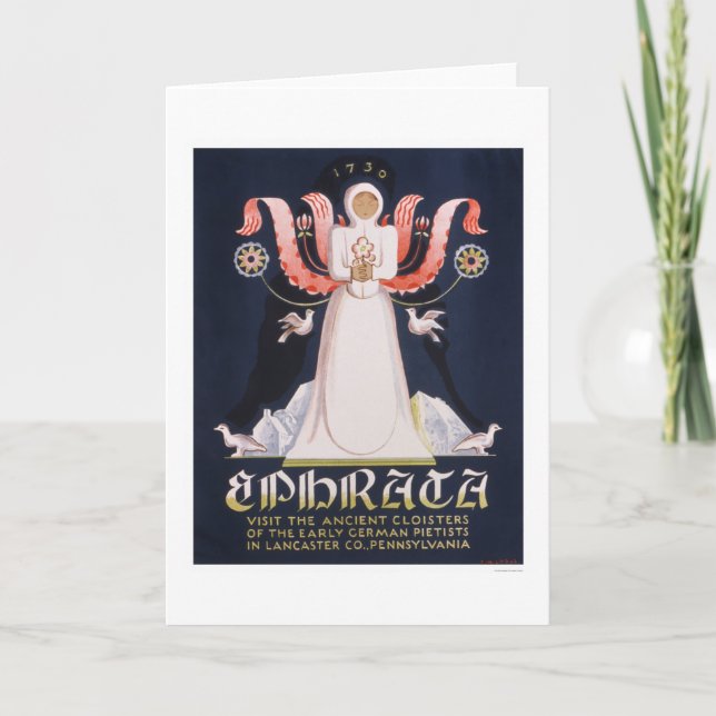 Ephrata Kloster WPA 1938 Karte (Vorderseite)