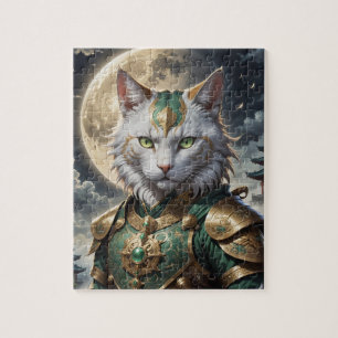 Epic Armored Cat Warrior Puzzle