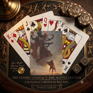 Epic Battle Playing Card Design Spielkarten