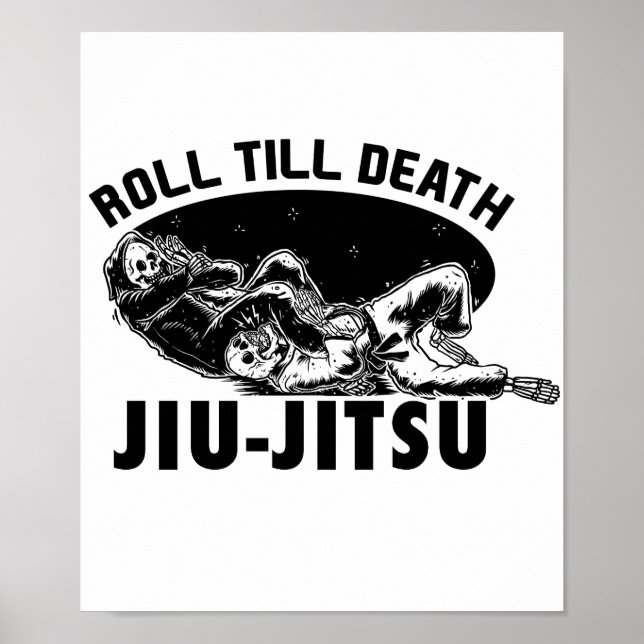 Epic Bjj Grim Sensenmann Jiu-jitsu Armbarposter Poster (Vorne)