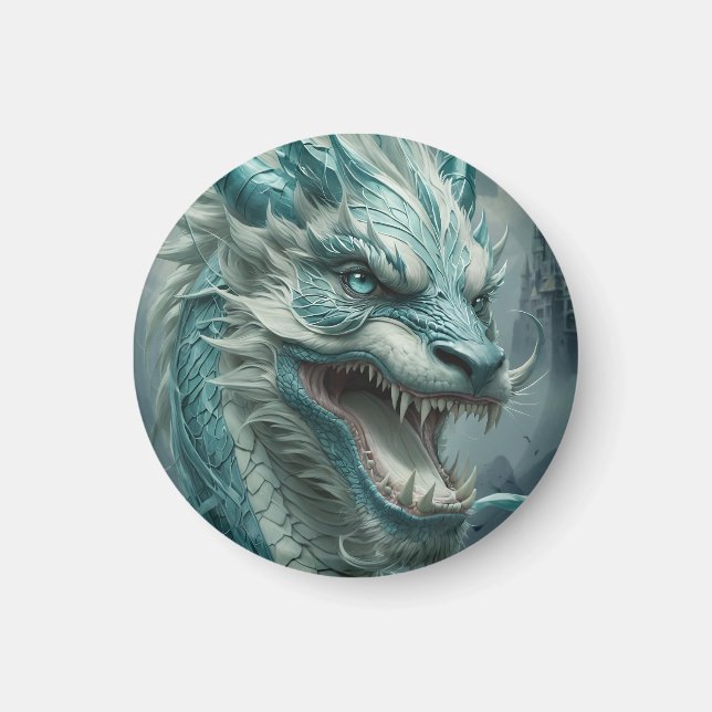 Epic Blue Storm Dragon Magnet (Vorne)