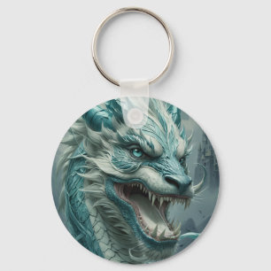 Epic Blue Storm Dragon Schlüsselanhänger