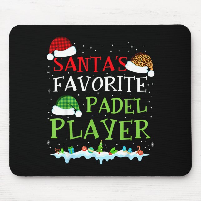 Epic Coach Favorite s Player Padel Santa Padel Fun Mousepad (Vorne)