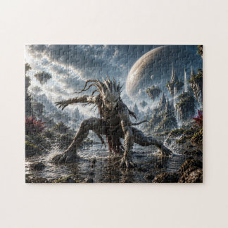 Epic Cosmic Guardian in a Fantasy World Puzzle