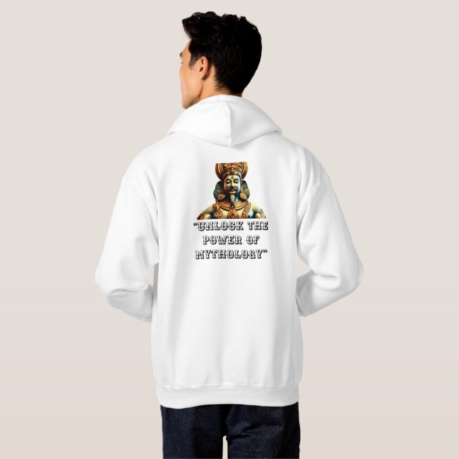 "Epic Designs for Mythology Lovers" Hoodie (Schwarz voll)