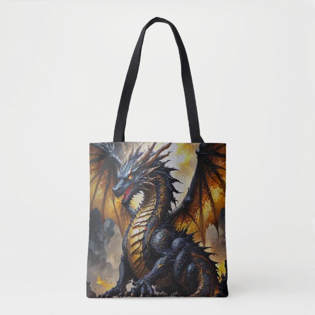 Epic Dragon Fantasy Tote Bag (Vorderseite)