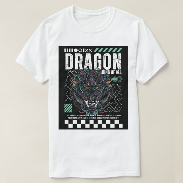 Epic Dragon Graphic T-Shirt Design (Design vorne)