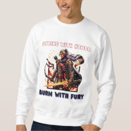 Epic Elven Warrior mit Flammenschwert Sweatshirt