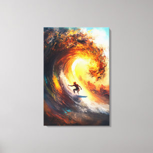 Epic Extreme Wave Surfing - Dynamic Sports Art Leinwanddruck
