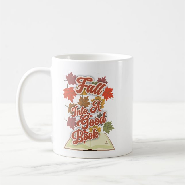 Epic Fall Into A Good Book Reading Lifestyle Kaffeetasse (Links)