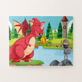 Epic Fantasy Adventure - Knight vs Dragon Puzzle
