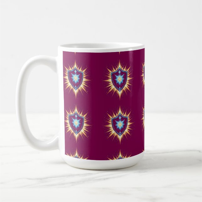 Epic Fantasy Shield with Radiant Energy Burst – Ma Kaffeetasse (Links)
