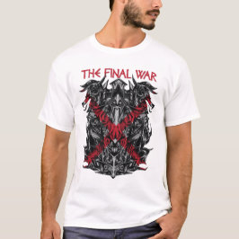 Epic Final War Graphic Shirt - Dark Fantasy Combat