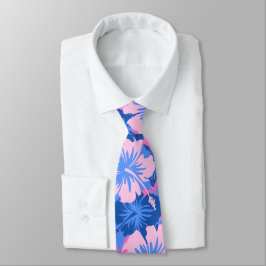 Epic Floral Hibiskus Hawaiian zweiseitig bedruckt Krawatte