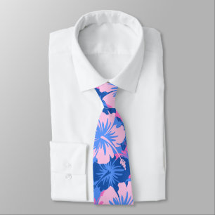 Epic Floral Hibiskus Hawaiian zweiseitig bedruckt Krawatte
