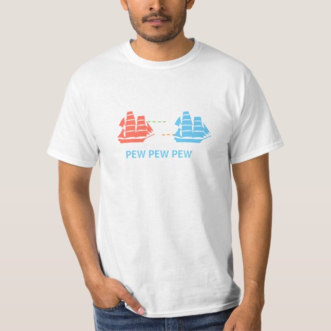 Epic Future Past Naval Battle T-Shirt (Vorderseite)