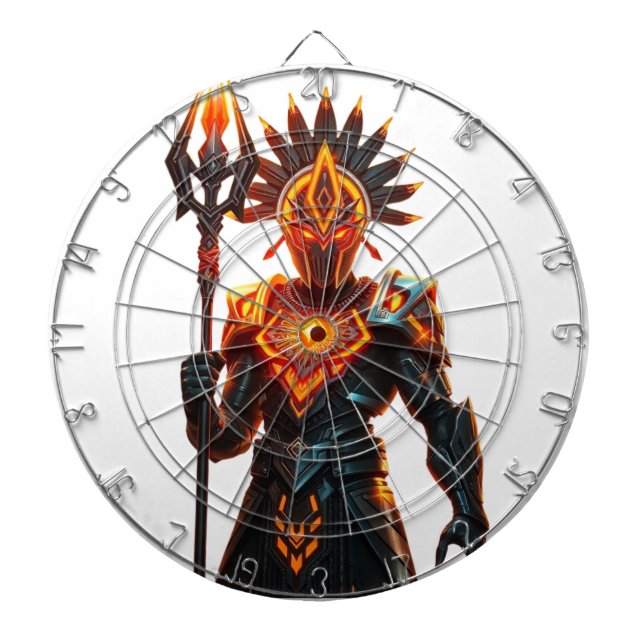 Epic Futuristic Warrior Dartboard Dartscheibe (vorne)