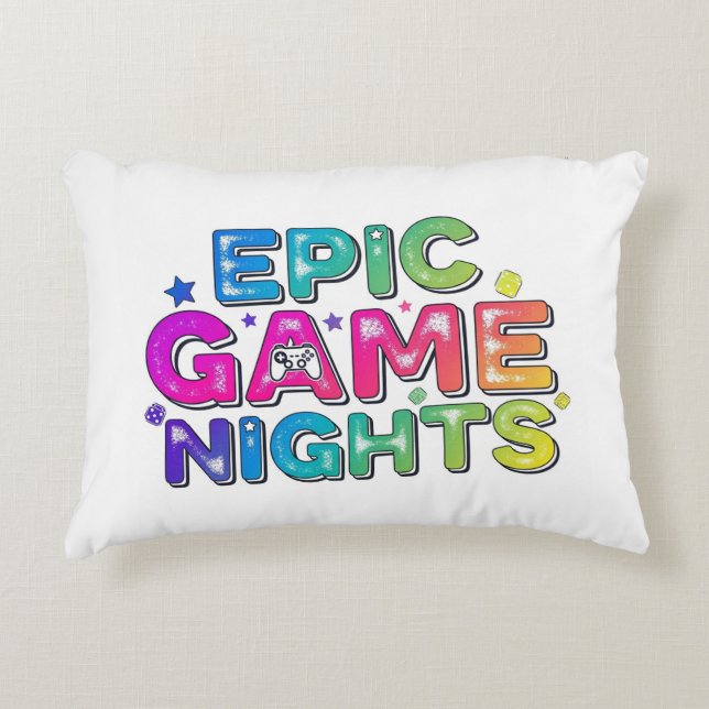 Epic Game Nights. Dekokissen (Vorderseite)