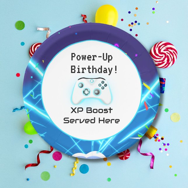 Epic Gamer Happy Geburtstag Kritischer Hit! Pappteller (Von Creator hochgeladen)