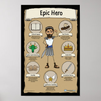 Epic Hero Classroom Postings - Hintergrund Poster