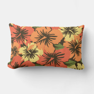 Epic Hibiskus Hawaiian Decorative Lumbar Pilzes Lendenkissen