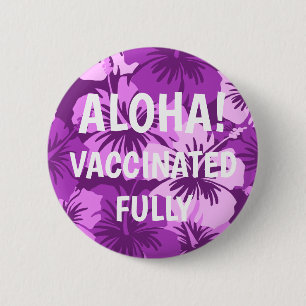 Epic Hibiskus Hawaiian Floral Aloha geimpft Button