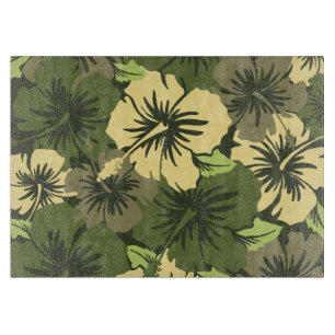 Epic Hibiskus Hawaiian Glass Cutting Board Schneidebrett