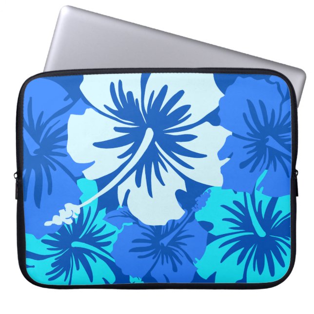 Epic Hibiskus Hawaiian Neoprene Wetsuit Laptopschutzhülle (Vorderseite)