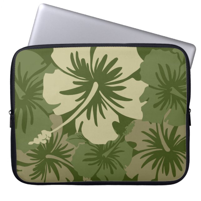 Epic Hibiskus Hawaiian Neoprene Wetsuit Laptopschutzhülle (Vorderseite)